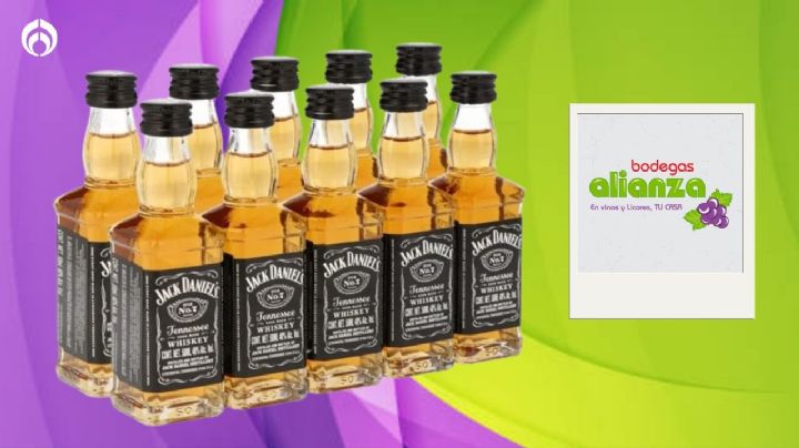 Bodegas Alianza remata 10 botellas de whiskey Jack Daniel's en solo $600