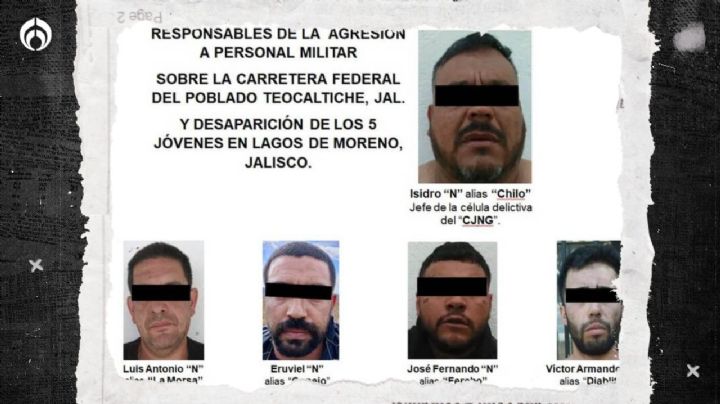 ¿Recuerdas Lagos de Moreno? Caen 5 integrantes del CJNG por secuestro de jóvenes asesinados