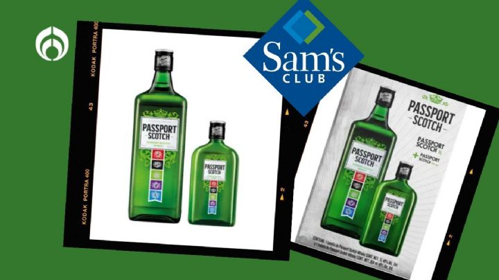 Sam’s Club remata el precio del Whisky Passport de 1 litro con otra botella de regalo