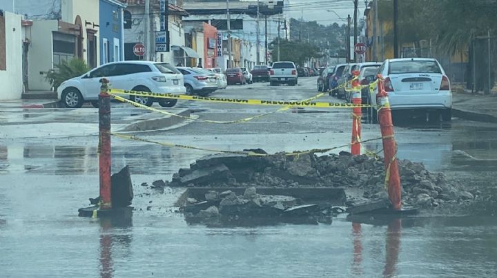 Tras lluvia surgen desperfectos en calles previamente reparadas en Hermosillo