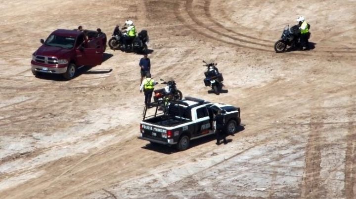 (VIDEO) Se creía 'Checo' Pérez: aseguran vehículo haciendo 'donas' en Bahía de Kino