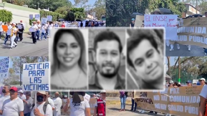 Marcha por La Paz en Cuernavaca: piden justicia tras asesinato de 3 jóvenes del INSP