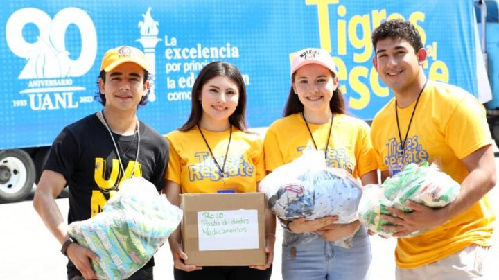 Apoyan estudiantes de la UANL a familias del sur del estado