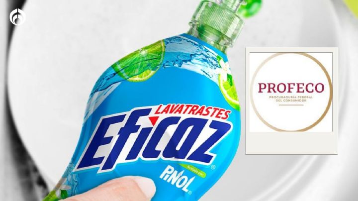 ¿Qué tan bueno es el detergente para trastes Eficaz Pinol, según Profeco?