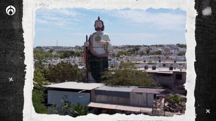 ¿Fueron los Chapitos? Donan 'misteriosa' estatua gigante de San Judas en Sinaloa