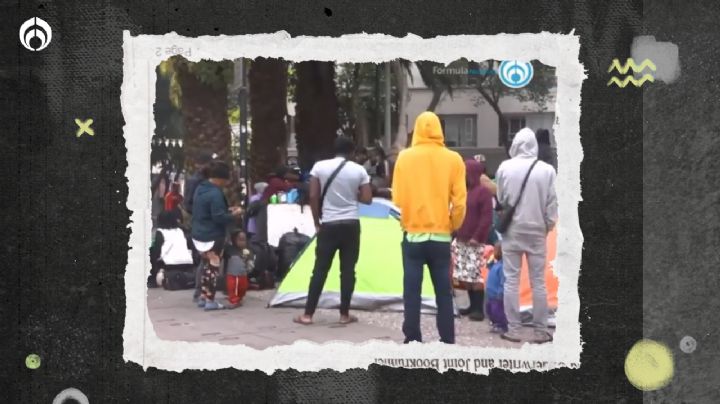 Migrantes toman la Plaza Giordano Bruno: Más de 400 personas acampan en espera de papeles para llegar a EU