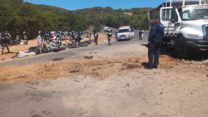 Accidente en la Ímuris-Cananea deja un saldo de 24 elementos de la GN lesionados