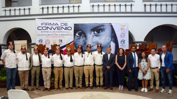 Ayuntamiento de Cuernavaca firma convenio con organización filantrópica ¿Quienes son los Shriners?