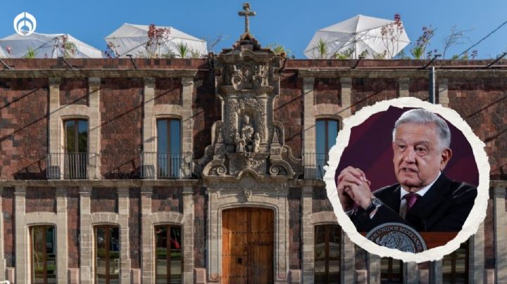 AMLO come con integrantes del Consejo Mexicano de Negocios en el Museo Kaluz