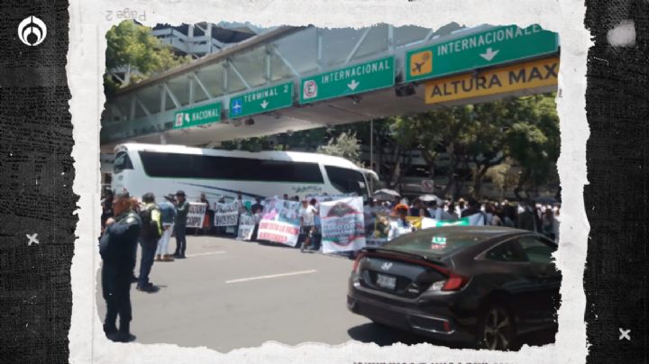 Levantan bloqueo del AICM: Manifestantes pedían permitir peleas de gallos y tauromaquia (VIDEO)