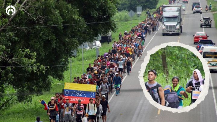 Caravana migrante con unos mil venezolanos sale de Chiapas hacia EUA