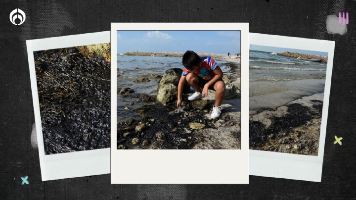 (FOTOS)  Así se ve el derrame de Pemex en playas de Campeche