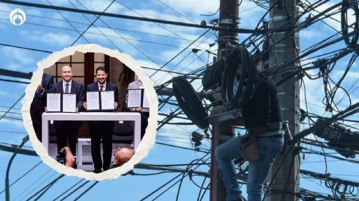 Adiós a las ‘marañas’: este es el plan para limpiar la CDMX de cables en desuso