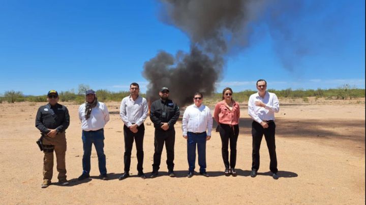 Destruyen más de una tonelada de droga asegurada al crimen organizado en Sonora