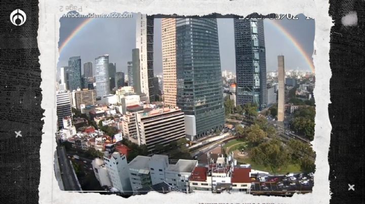 ¡A buscar el tesoro! Arcoíris doble sorprende a CDMX tras la lluvia