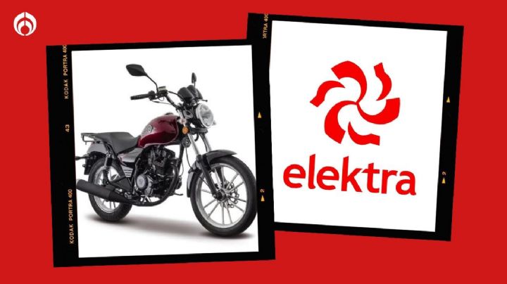 Elektra aplica descuentazo a moto Italika tipo Chopper roja ¡con pago a plazos!