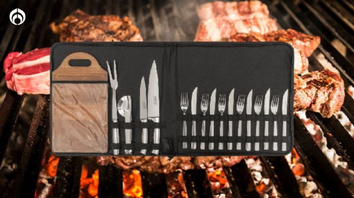 Liverpool tiene casi regalado el set de cubiertos Tramontina para el asado; son de acero muy durables