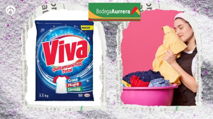 Bodega Aurrera tiene económico el jabón en polvo Viva de 4.5 kilos, especialista en remover manchas