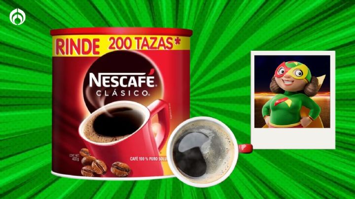 Bodega Aurrera vende baratísimo el bote de 400 g de Nescafé Clásico que rinde hasta 200 tazas