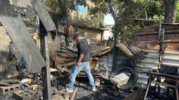 Fatal incendio acaba con hogar de un hombre en Tampico; piden apoyo de la población