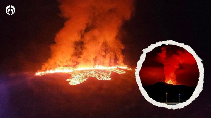 Volcán en Islandia hace erupción y lava se dirige hacia Grindavík (FOTOS)