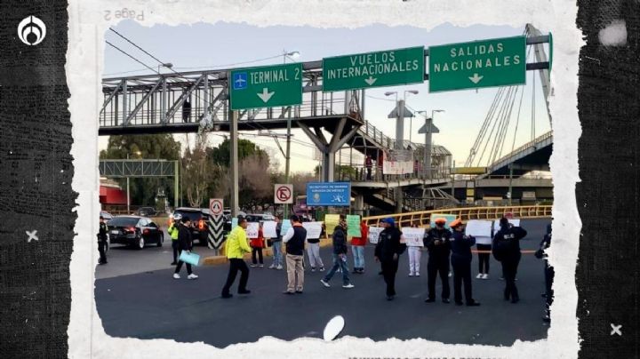 AICM: reabren acceso a Terminal 1 en Circuito Interior tras protesta (VIDEO)