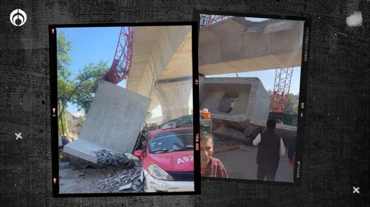 (VIDEO) Cae estructura del Tren Interurbano: así se cayó una de las ballenas tras maniobra de grúa