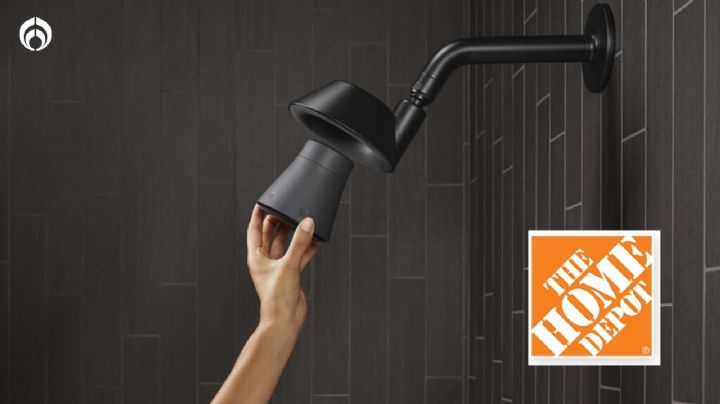 Home Depot remata la regadera con bocina inalámbrica premium, fácil de instalar y rocío amplio