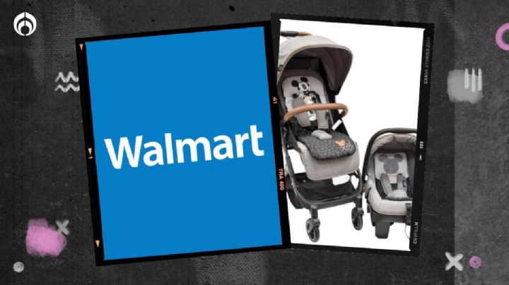 Walmart remata combo de carriola y portabebés de Mickey Mouse a precio irresistible