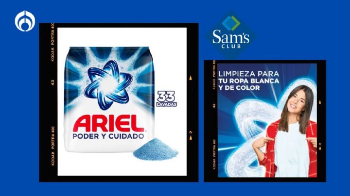 Sam’s Club pone baratísimo el detergente Ariel de 20 kilos, especialista en ropa blanca y de color