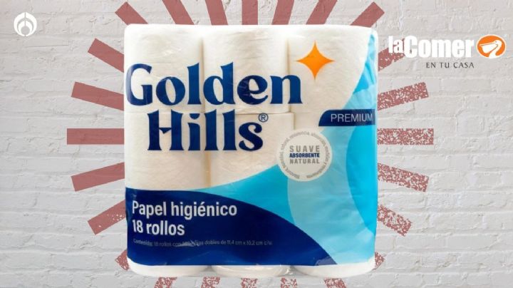 La Comer aplica súper promoción a papel de baño Golden Hills, el mejor calificado de Profeco