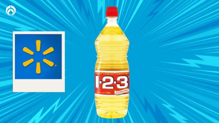 Walmart tiene baratísimo el aceite 1-2-3 de 1 litro que realza el sabor de la comida