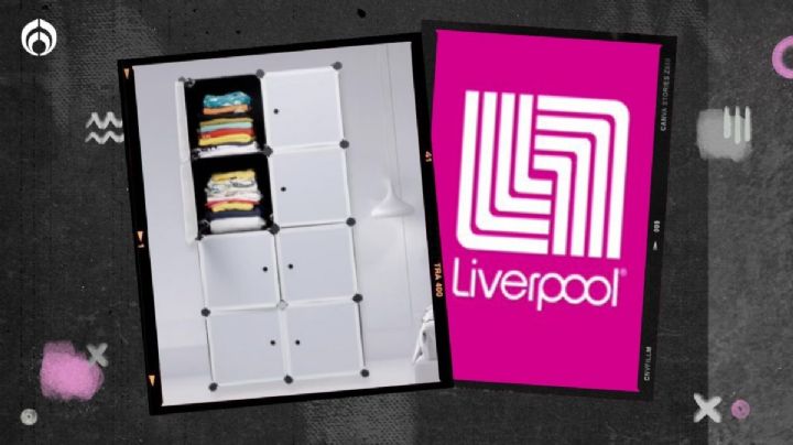Liverpool vende baratísimo armario-clóset organizador de plástico resistente al agua y polvo