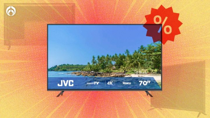 Chedraui pone a precio de ganga pantalla JVC 4K de 70 pulgadas con Roku integrado y manejo por voz