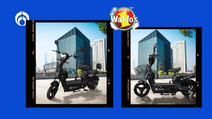 Waldo’s vende super barata esta bicicleta eléctrica con asiento trasero para niños