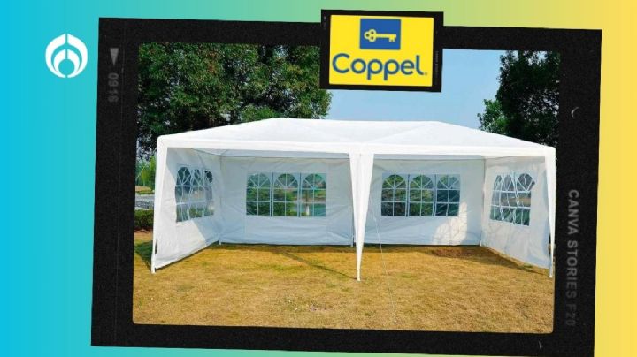 Coppel vende baratísimo este toldo impermeable de 9 metros, ideal para eventos