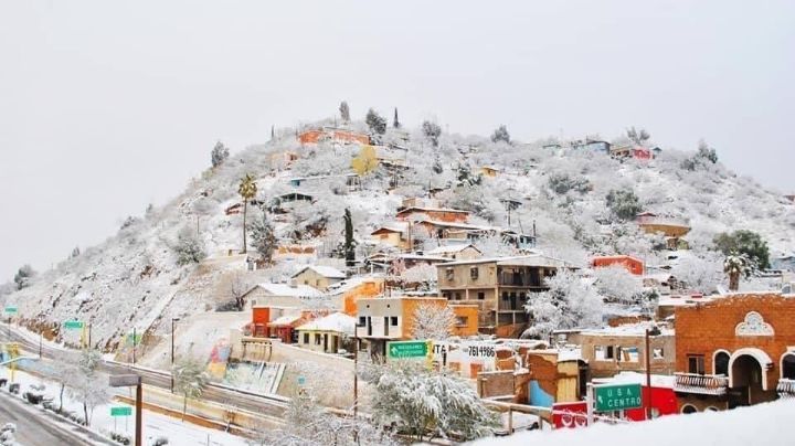 Amanece Sonora bajo la nieve; prevén nuevo frente frío para esta semana