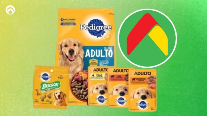 Bodega Aurrera remata combo Pedigree Adulto de 4kg ¡más 3 bolsas de 100g y premios biscrok!