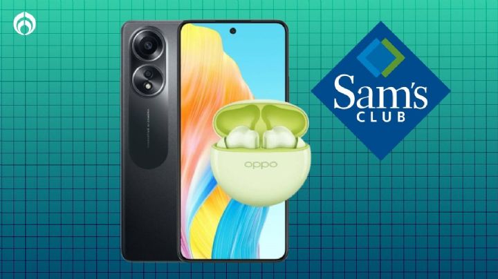 Sam’s Club remata Oppo A58; lleva audífonos de regalo, muy buena cámara y es resistente al agua