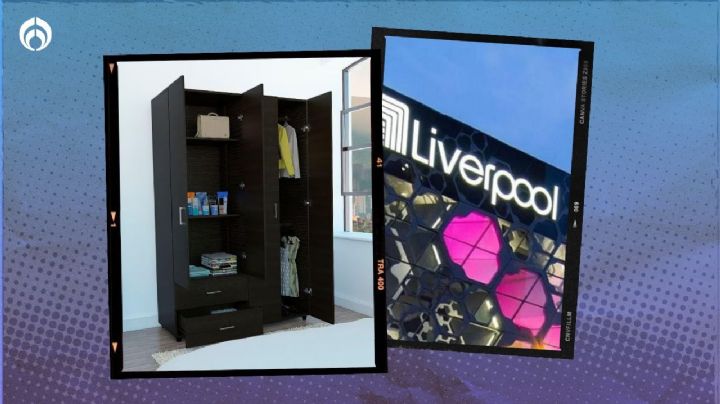 Antes del Buen Fin: Liverpool ya remata estos clósets de madera con muchas puertas y cajones