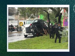 Tráiler embiste a patrulla en Zaragoza y muere un policía (VIDEO)