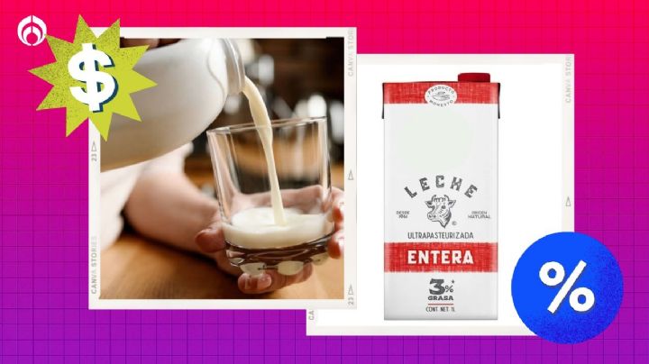 Bodega Aurrera remata el litro de la leche entera que tiene menos grasa que la Lala y Alpura, según Profeco