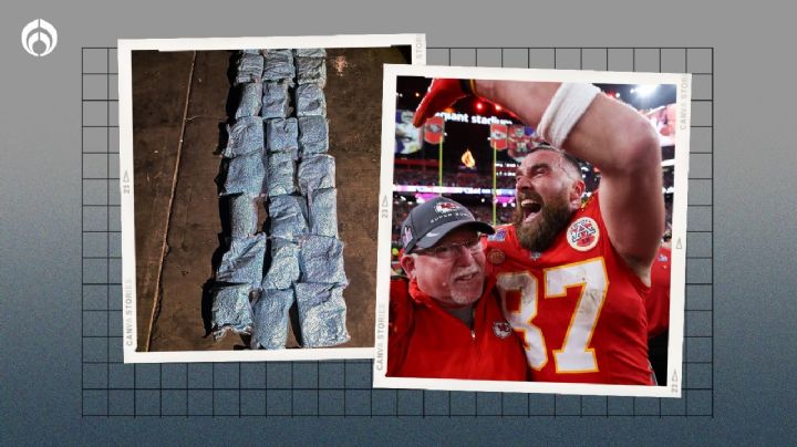 Fentanilo 'se cuela' al Super Bowl: Travis Kelce aparece en paquetes incautados por la DEA