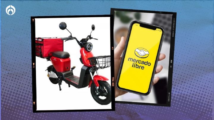 Mercado Libre tiene en rebaja esta moto eléctrica con pantalla y mochila trasera