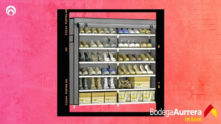 Bodega Aurrera tiene rebajota en el mejor organizador para zapatos que evita la entrada de polvo