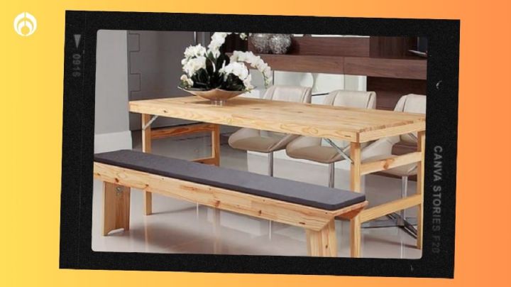 Home Depot remata esta mesa de madera plegable de 2 metros para todos tus invitados