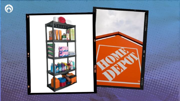 Home Depot: estante de uso rudo con 5 niveles para evitar el desorden vale menos de mil pesos