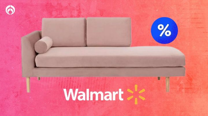 Walmart se luce y pone a precio de outlet el sofá rosa extragrande para que tu hogar se vea coquette