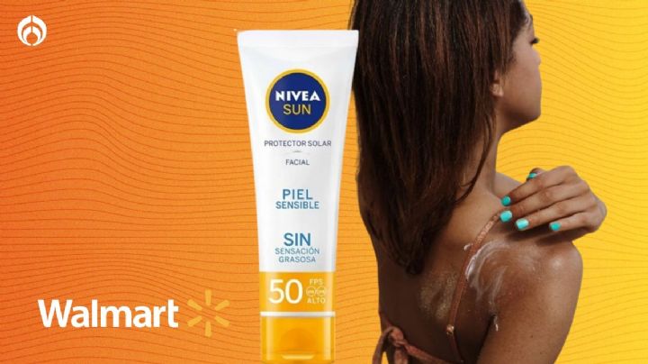 Walmart remata protector solar Nivea Sun con FPS 50 para piel sensible; ¡tiene acción inmediata!