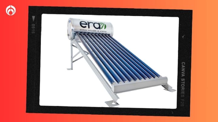 Home Depot vende regalado este calentador solar de 10 tubos (cuesta menos de 5 mil pesos)